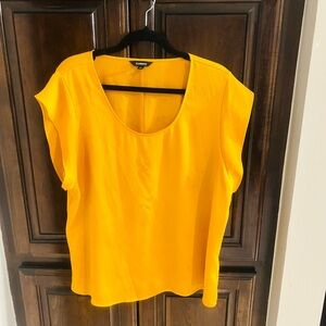 Express Mustard
Yellow Blouse Top • Women's Large • V-Neck
Sleeveless